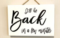 Be Right Back Signs – Etsy with regard to Free Printable Be Right Back Signs