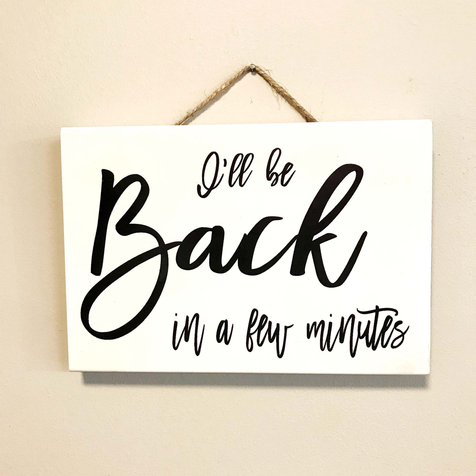 Be Right Back Signs - Etsy with regard to Free Printable Be Right Back Signs
