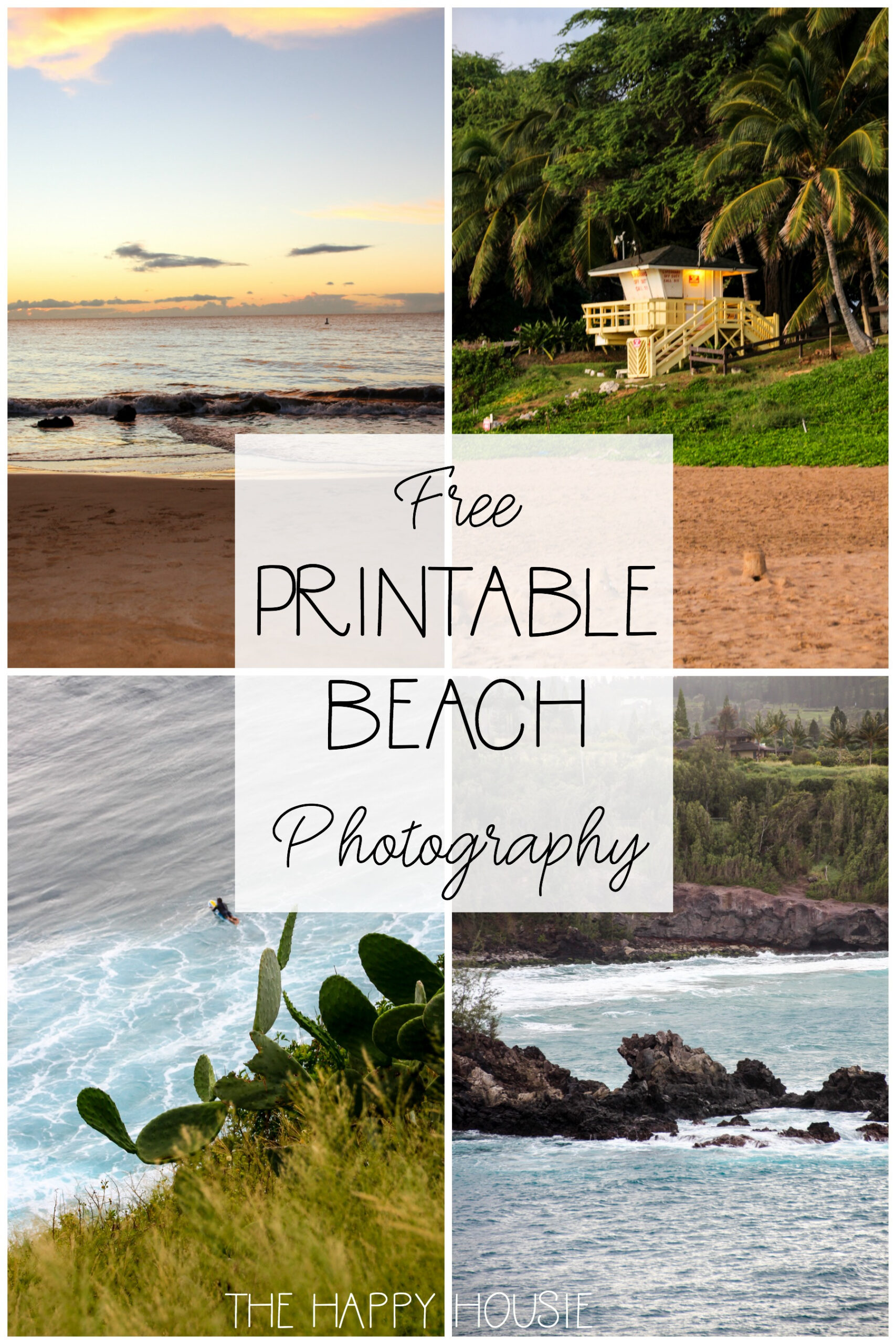 Beach Theme Gallery Wall With Free Printable Beach Photography within Free Printable Beach Scenes