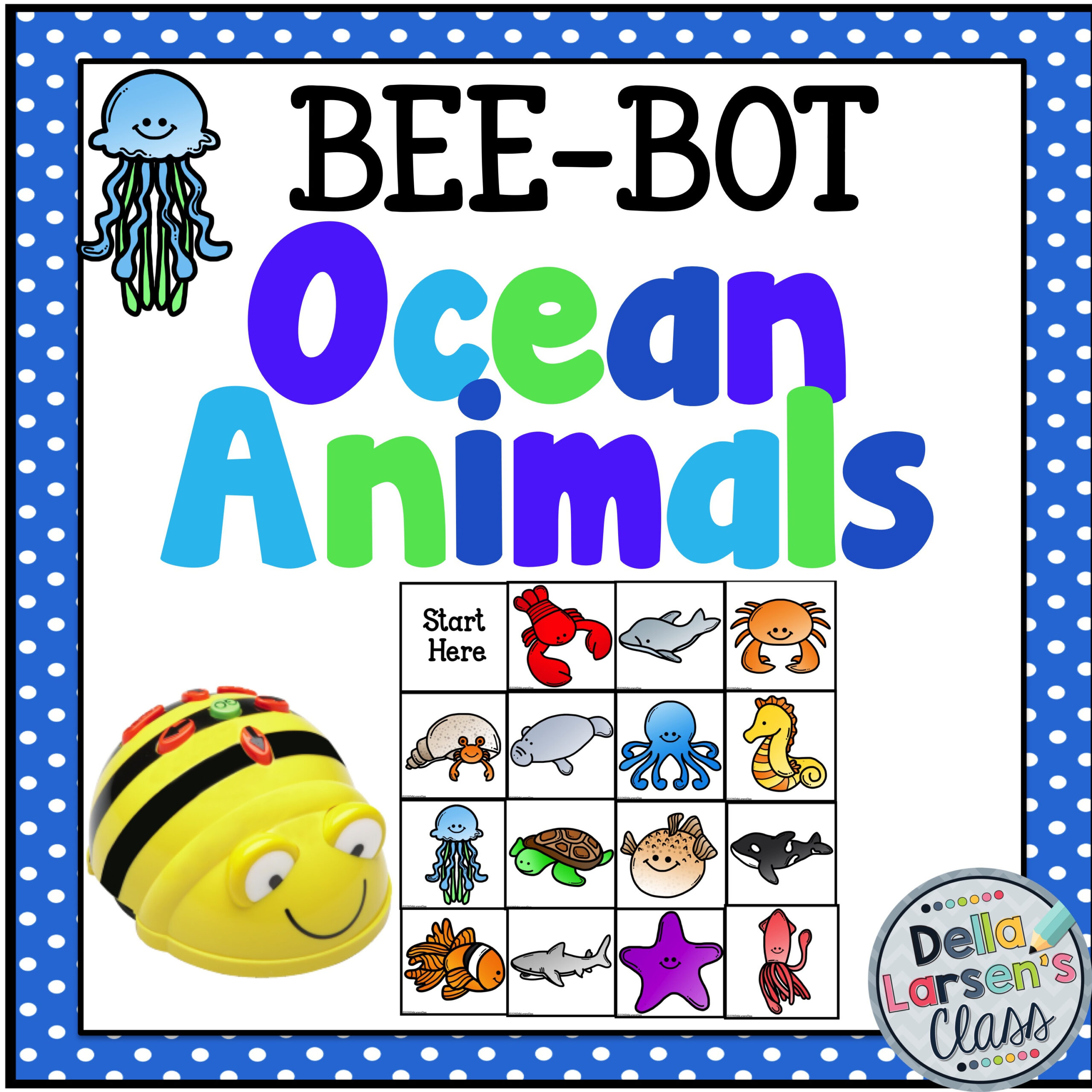 Beebot Ocean Animals Mat – Della Larsen&amp;#039;S Class in Free Printable Bee Bot Mats