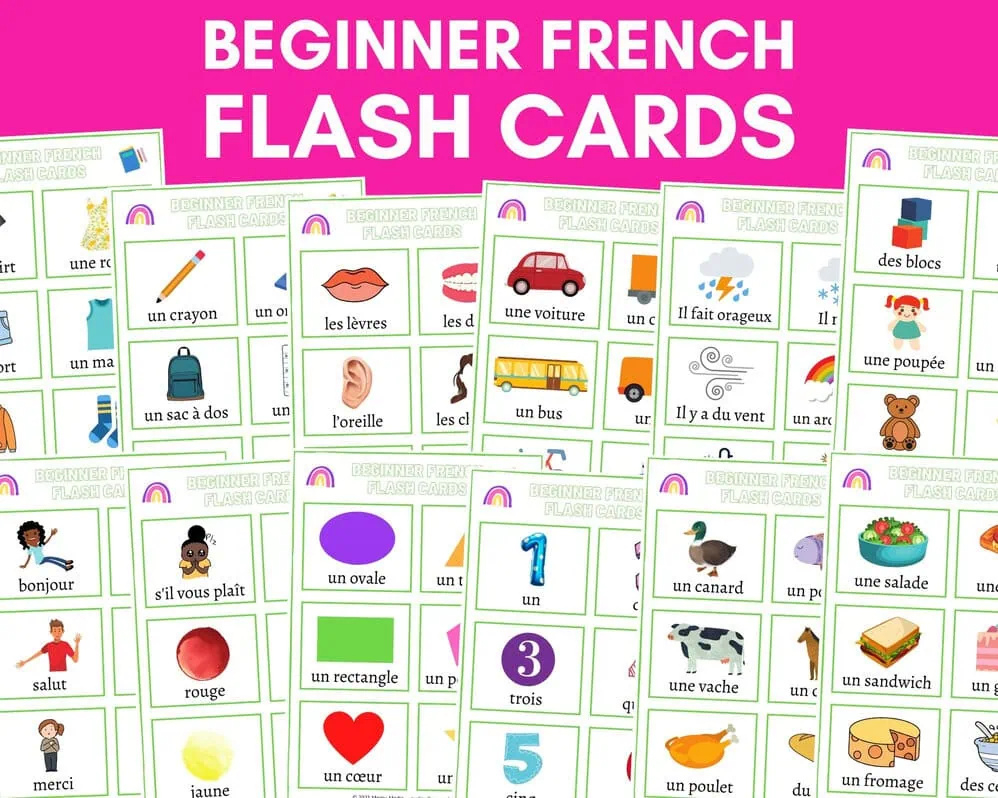 Best Printable French Flashcards For Begginners 2025 with regard to Free French Flash Cards Printable