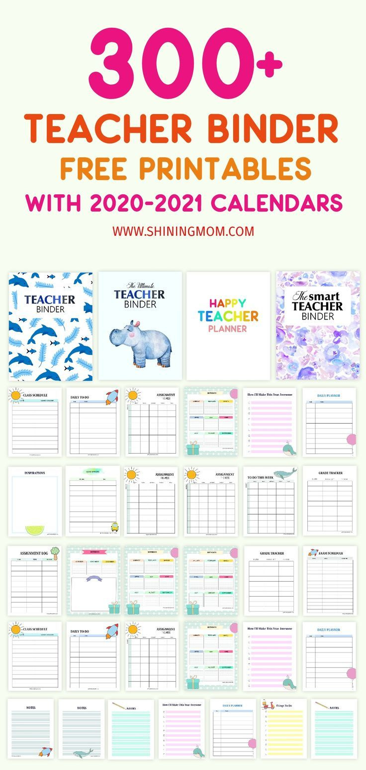 Best Teacher Printables In Pdf: 300+ Free Organizers! intended for Free Printable Teacher Binder Templates