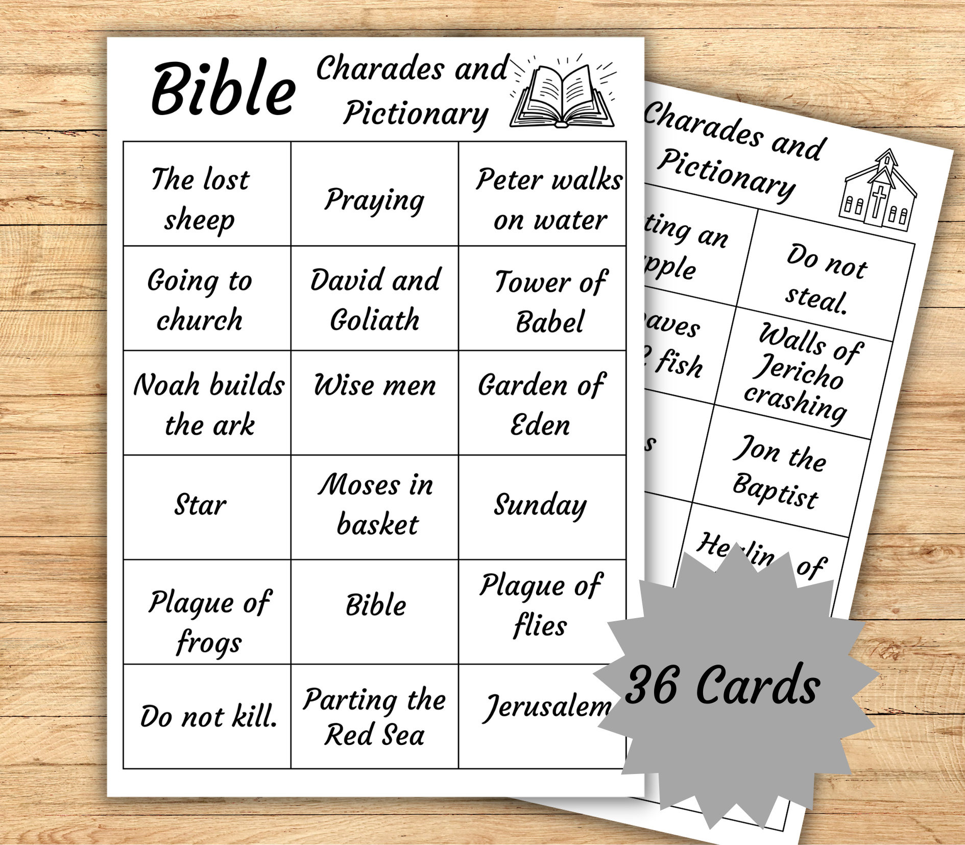 Bible Charades, Printable Bible Pictionary Cards, Printable Bible within Free Bible Charades Printable