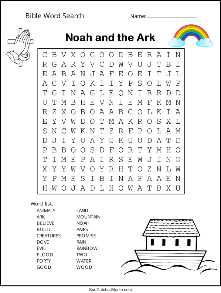 Free Printable Bible Word Games