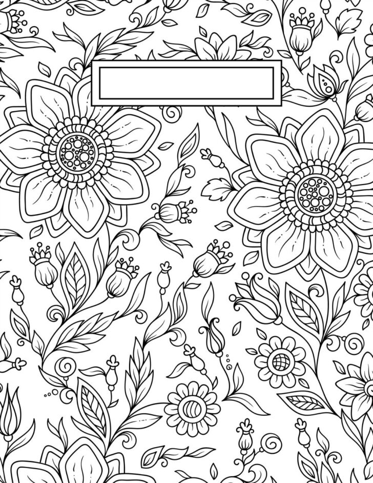Free Printable Binder Covers to Color