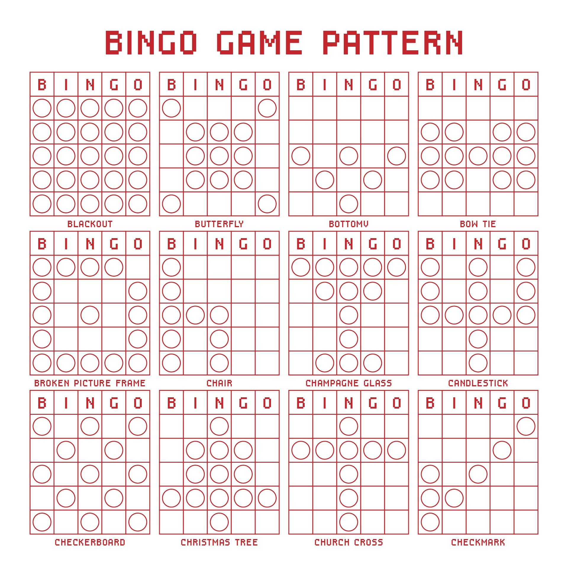bingo pattern images within free printable bingo patterns Bingo Pattern Images within Free Printable Bingo Patterns