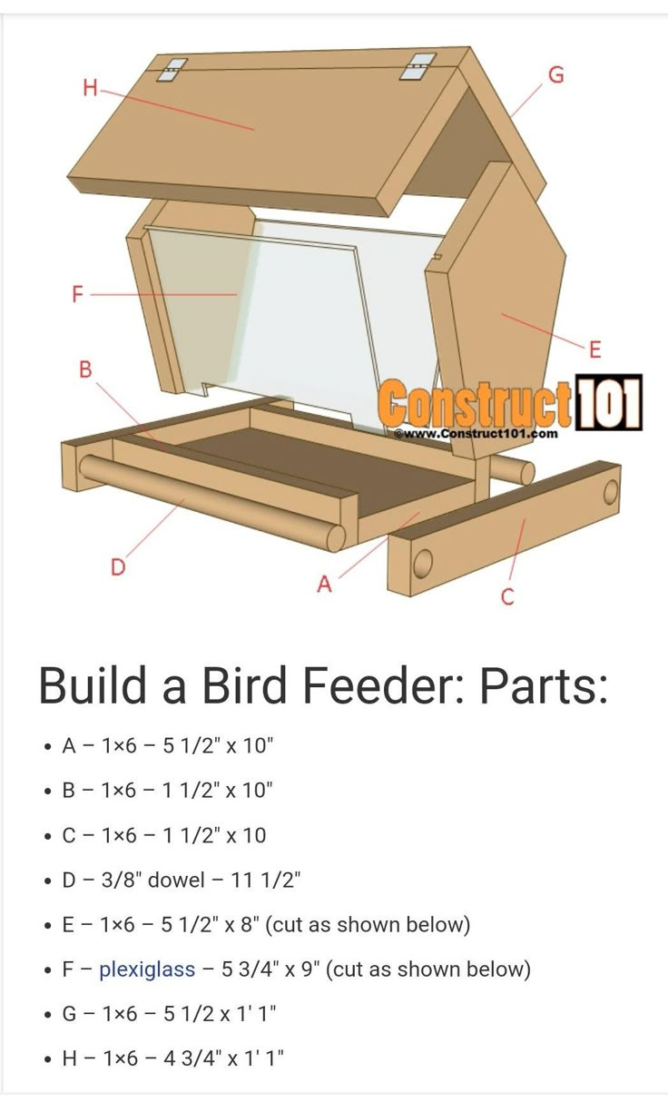 Bird Feeder Plans intended for Bird Feeder Patterns Free Printable