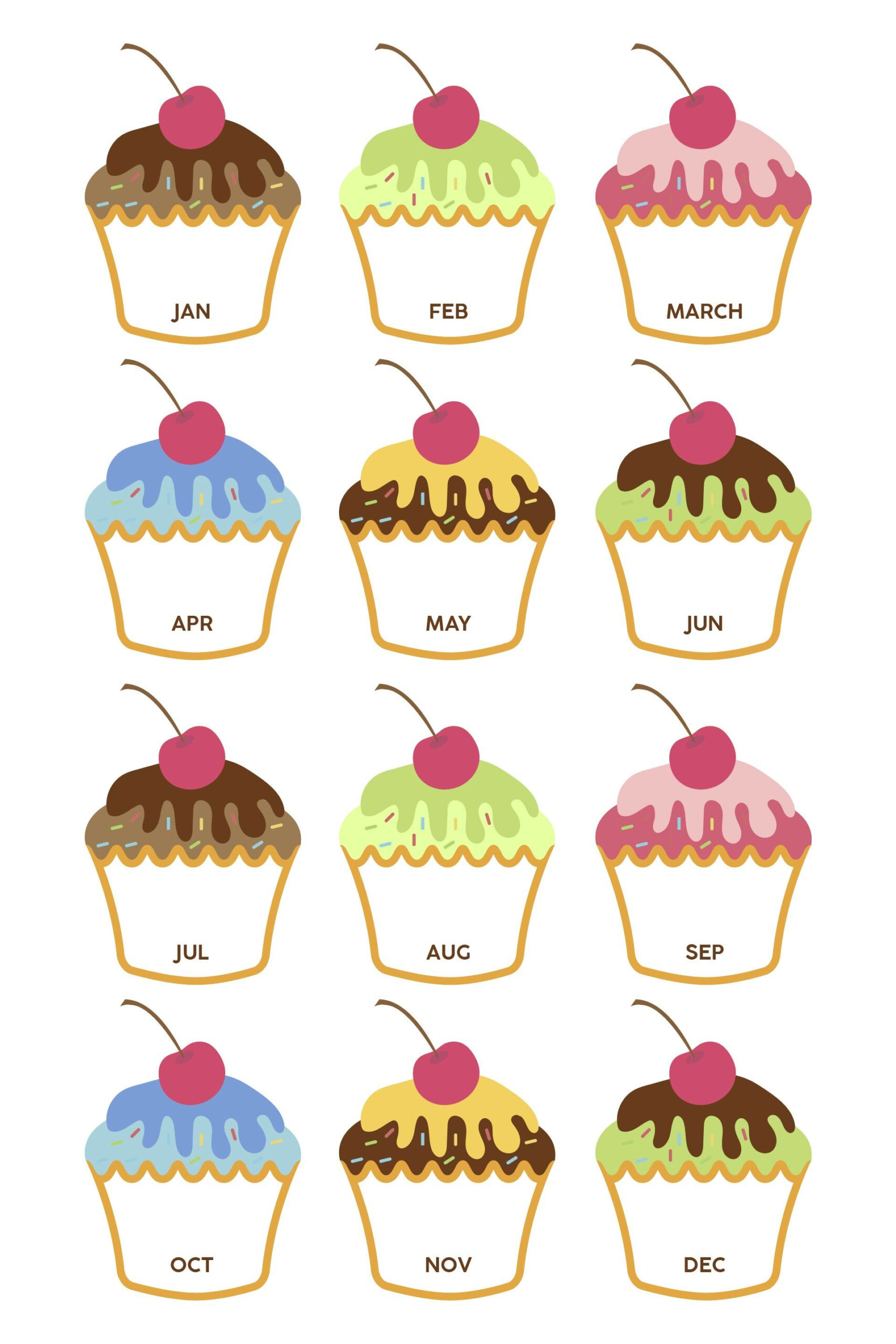 Birthday Board Printable, Classroom Decoration, Months Of The Year with Free Birthday Bulletin Board Printables