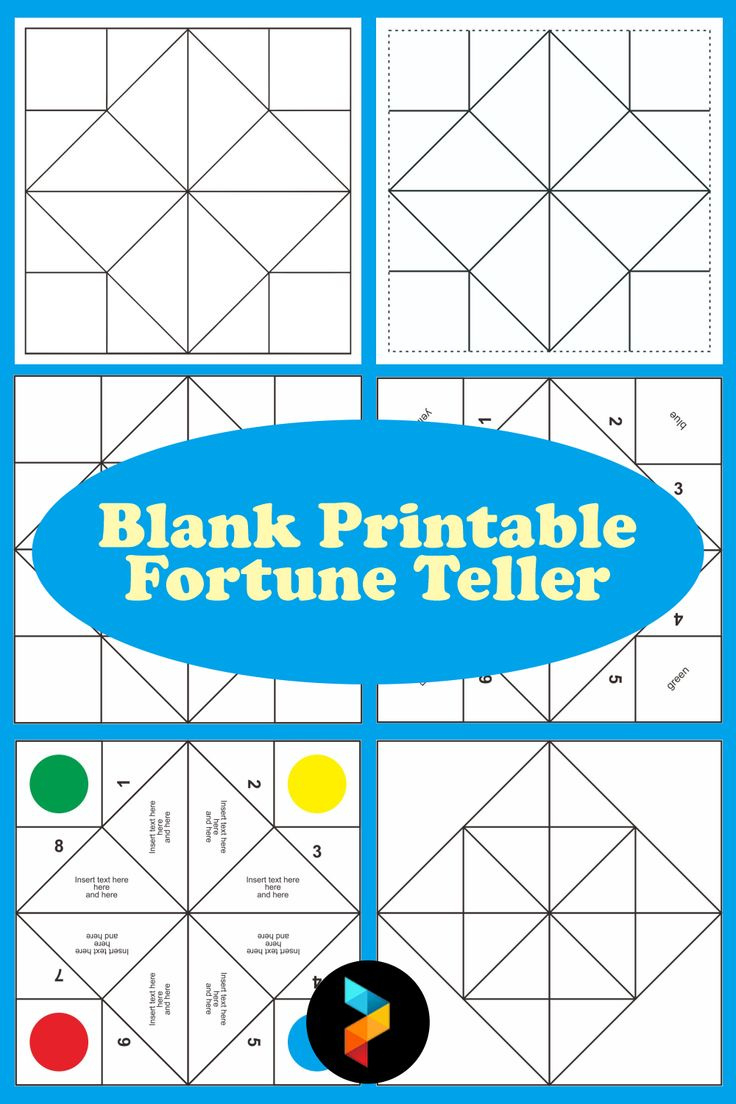blank printable fortune teller within paper fortune teller template editable free Blank Printable Fortune Teller within Paper Fortune Teller Template Editable Free