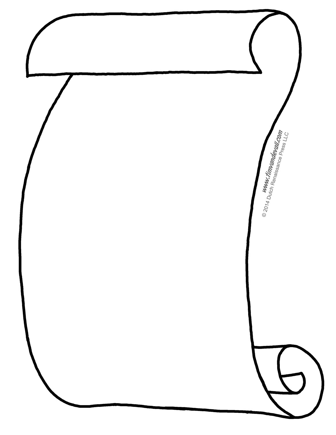 Blank Scroll Templates inside Free Blank Scroll Template