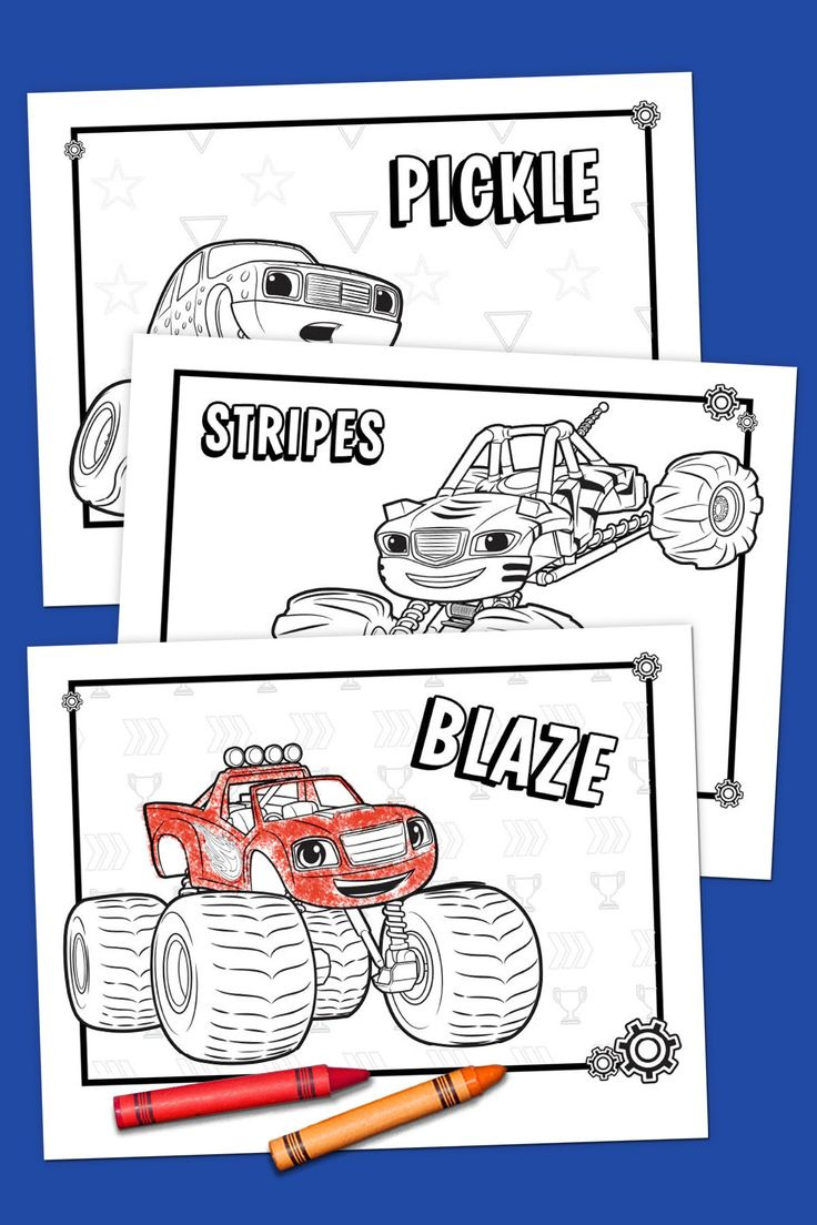Blaze Coloring Pack regarding Free Blaze Printables