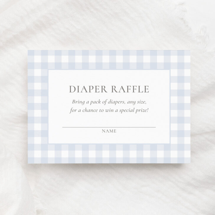 Free Editable Diaper Raffle Ticket Template