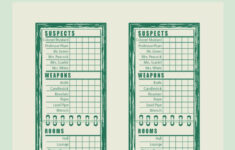 Board Game Clue Sheets - 10 Free Pdf Printables | Printablee inside Free Printable Cluedo Sheets