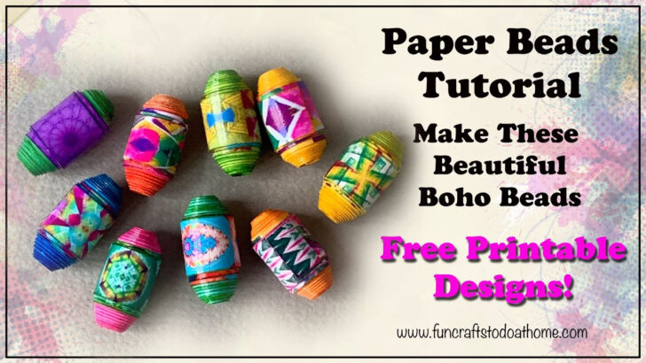 Paper Bead Template Free