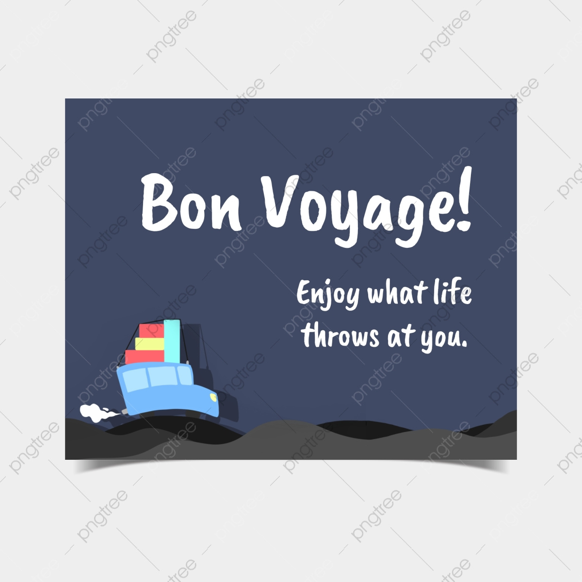 Bon Voyage Farewell Card Template Download On Pngtree for Free Bon Voyage Templates