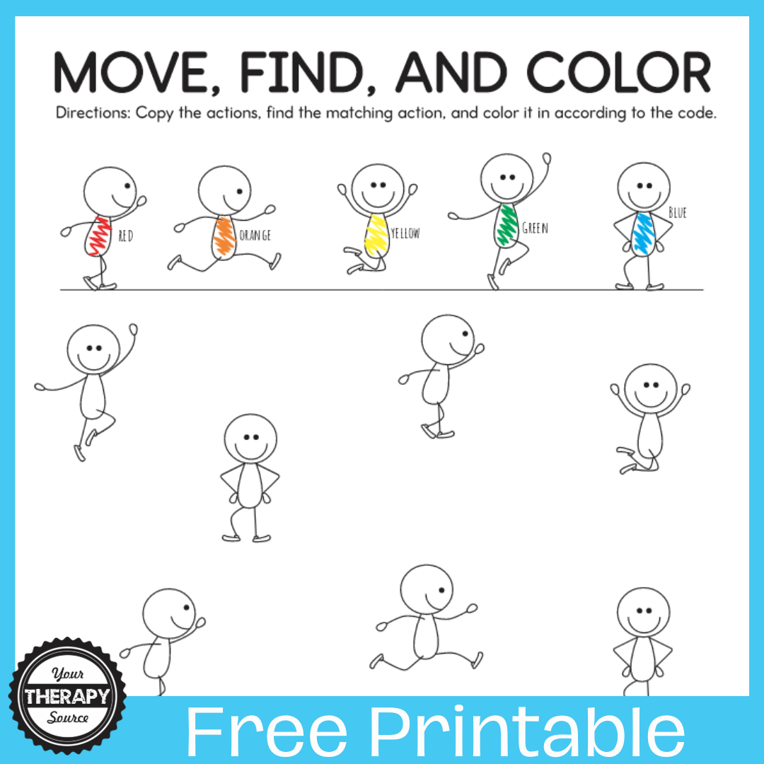 Brain Break Worksheet Free Printable - Your Therapy Source for Free Brain Break Printables