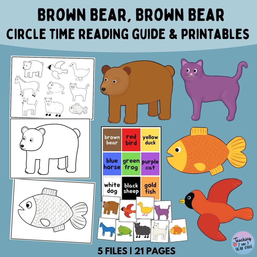 Brown Bear, Brown Bear, What Do You See Printable Book with Brown Bear Brown Bear Printables Free
