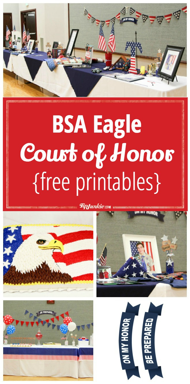 Bsa Eagle Court Of Honor {Free Printables} – Tip Junkie within Free Eagle Scout Printables