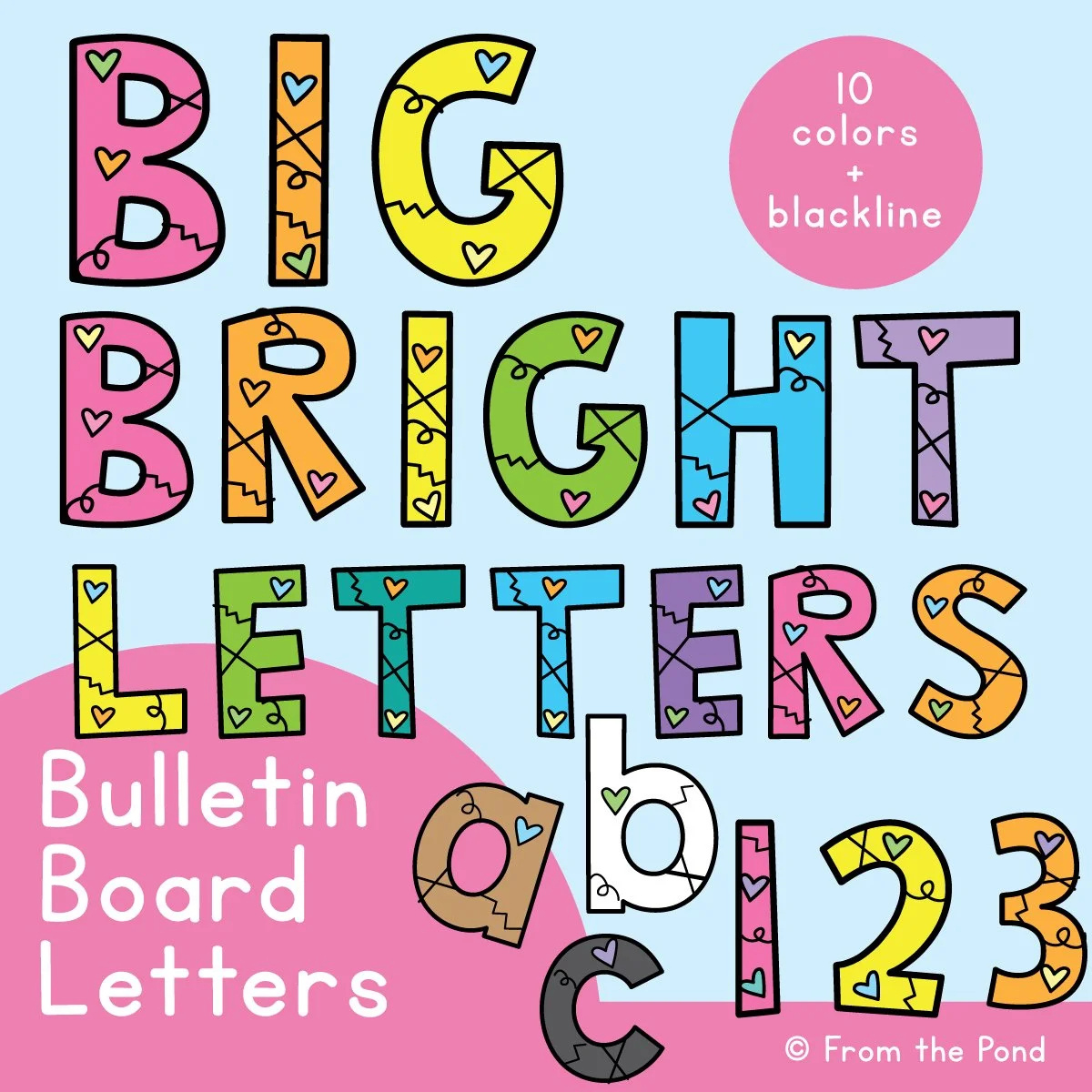 Bulletin Board Letters For The Classroom - Just Print And Display within Downloadable Free Printable Bulletin Board Letters