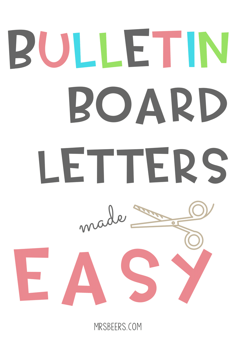 Bulletin Board Letters Made Easy (Simple Steps) regarding Downloadable Free Printable Bulletin Board Letters