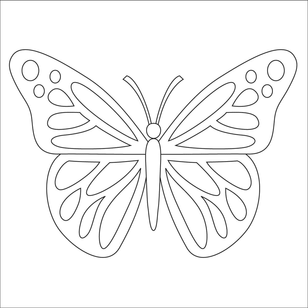 butterfly coloring page free printable sheets for kids with regard to free printable butterfly Butterfly Coloring Page: Free Printable Sheets For Kids with regard to Free Printable Butterfly