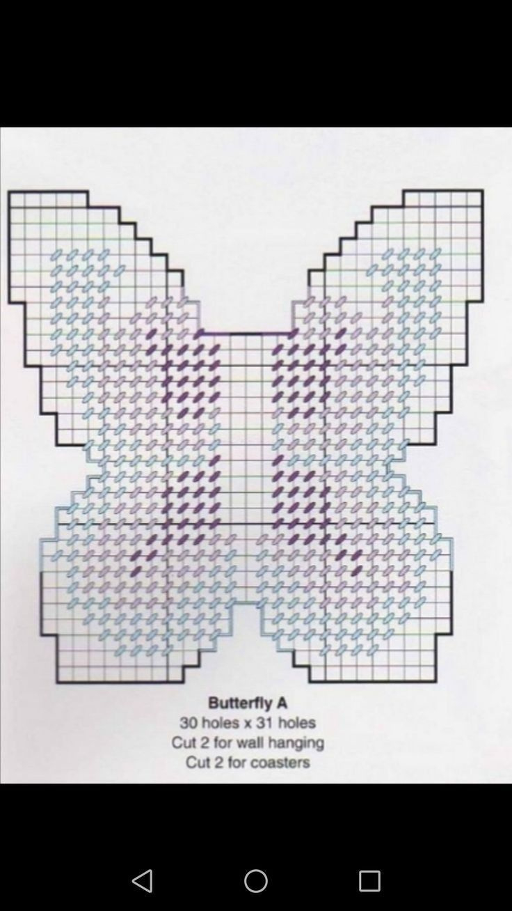 Butterfly Cross Stitch Pattern throughout Free Printable Plastic Canvas Butterfly Patterns