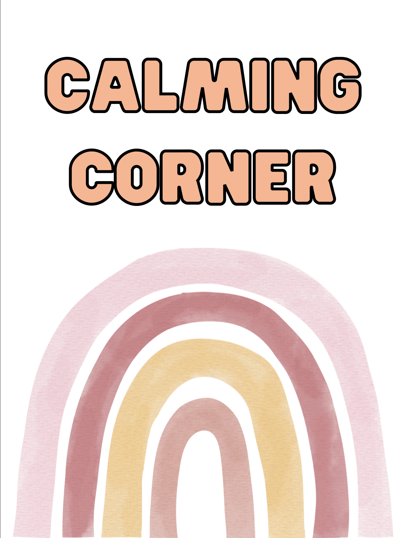 Calm Down Corner Printables For Kids - Goally in Calming Corner Printables Free