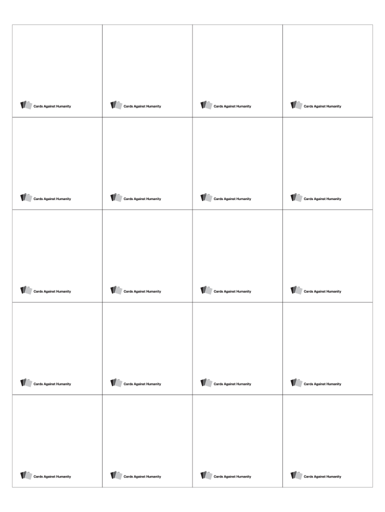 Cards Against Humanity Form - Fill Online, Printable, Fillable intended for Cards Against Humanity Free Printable Version