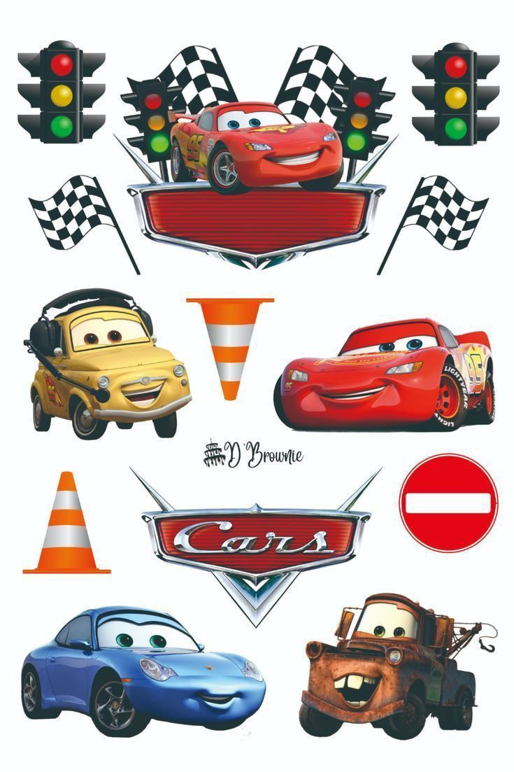 Cars: Free Printable Cake Toppers. | Cumpleaños De Motivo De Disney 10 for Free Printable Cars Cake Toppers