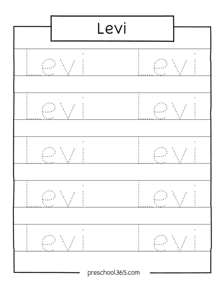 Free Preschool Name Printables