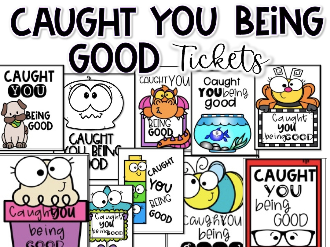 caught you being good reward tickets classroom management etsy pertaining to free caught being good printables Caught You Being Good Reward Tickets Classroom Management - Etsy pertaining to Free Caught Being Good Printables