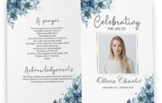 Celebration Of Life Program Template For Word & Powerpoint within Free Printable Celebration Of Life Program Template