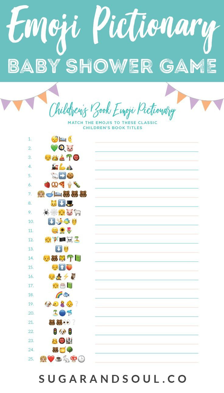 Children&amp;#039;S Book Emoji Pictionary Baby Shower Game Printable pertaining to Childrens Book Emoji Pictionary Free Printable