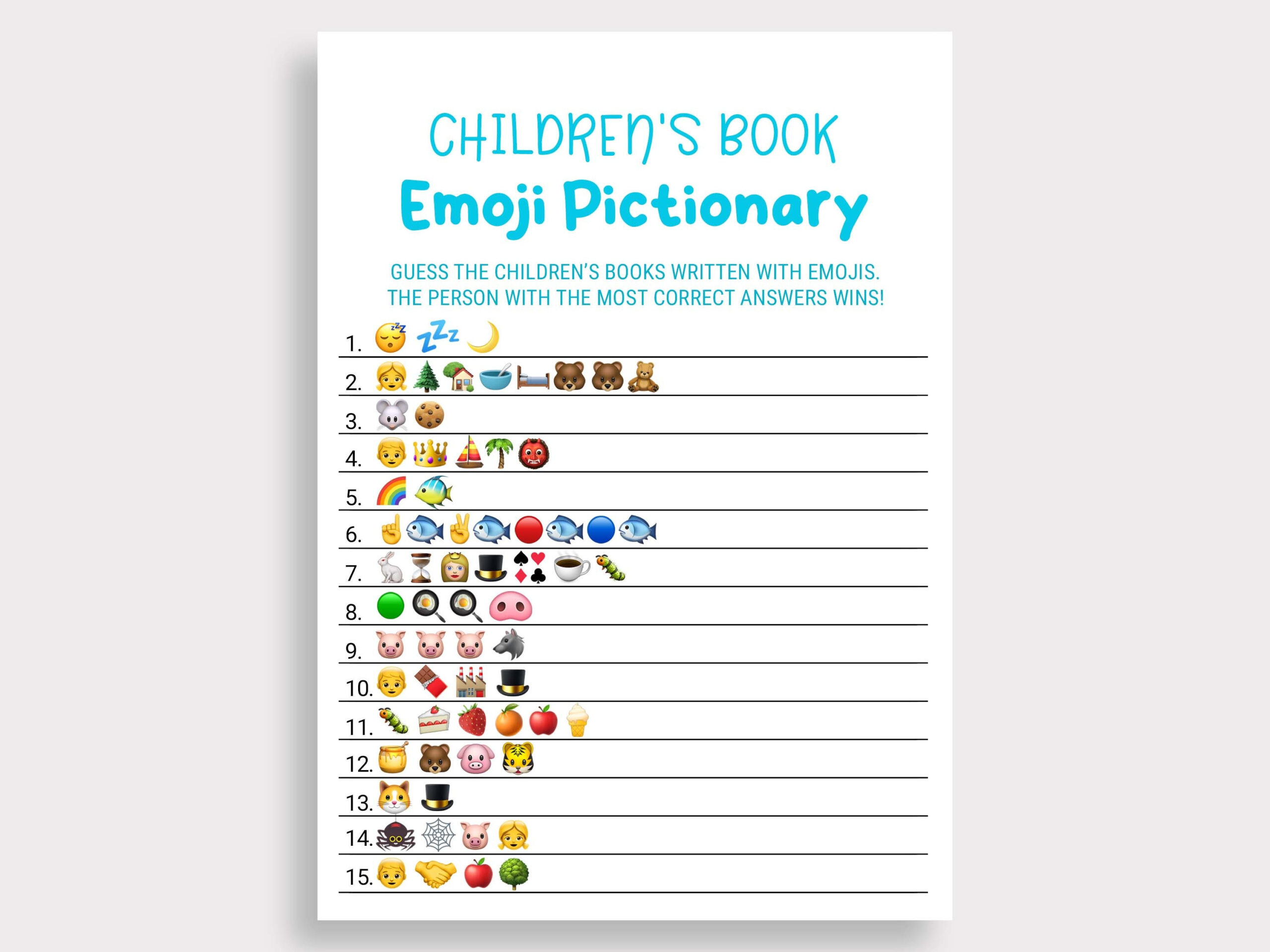 Children&amp;#039;S Book Emoji Pictionary Blue Emoji Game Printable for Childrens Book Emoji Pictionary Free Printable