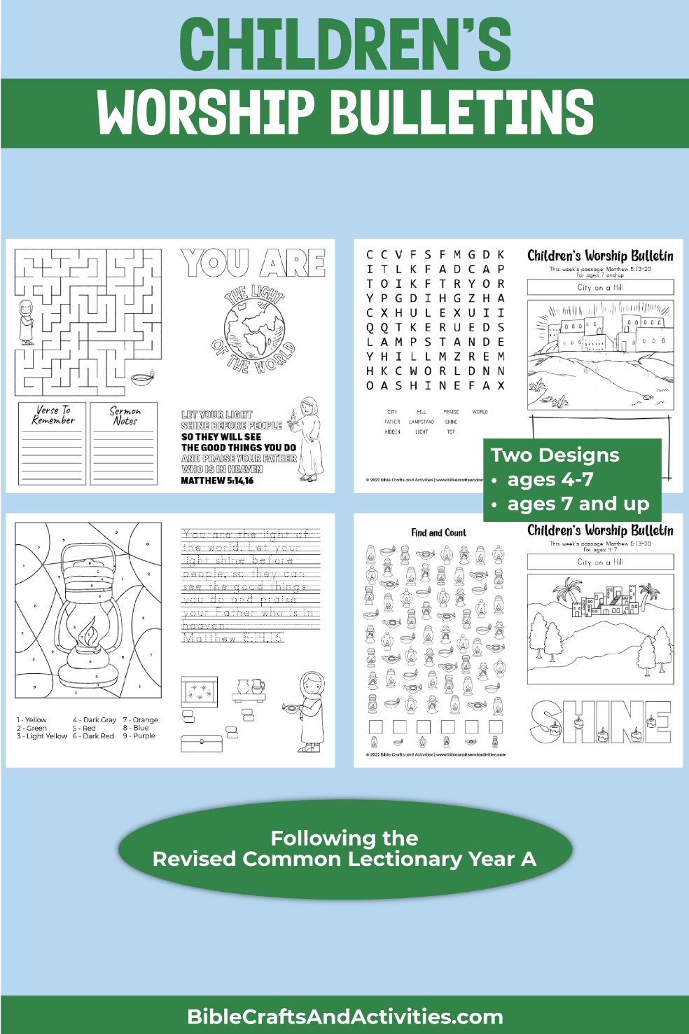 Children&amp;#039;S Bulletins And Activity Pages - Bible Crafts And Activities regarding Free Printable Childrens Church Bulletins