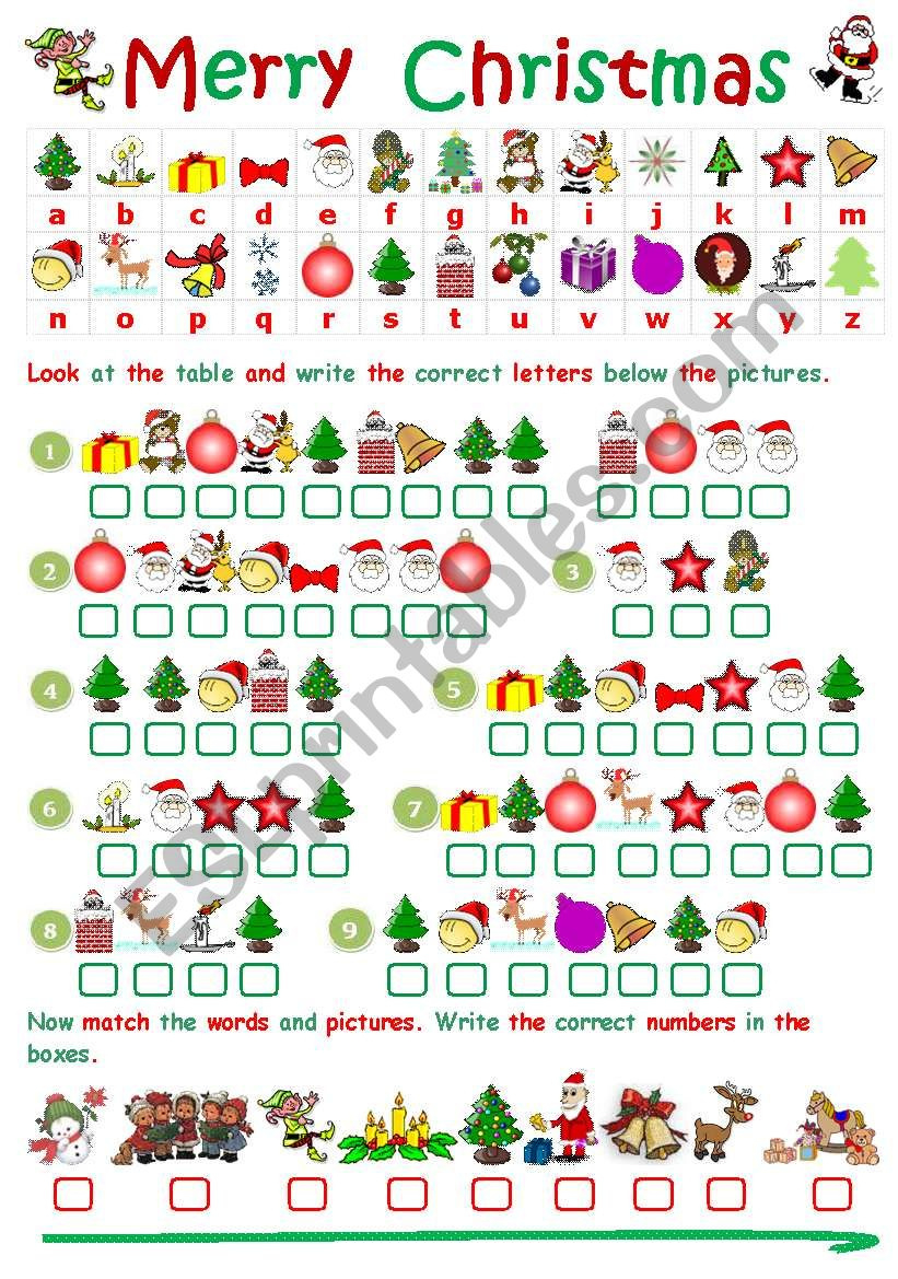Christmas Cryptogram - Esl Worksheetjecika within Free Printable Intermediate Cryptograms