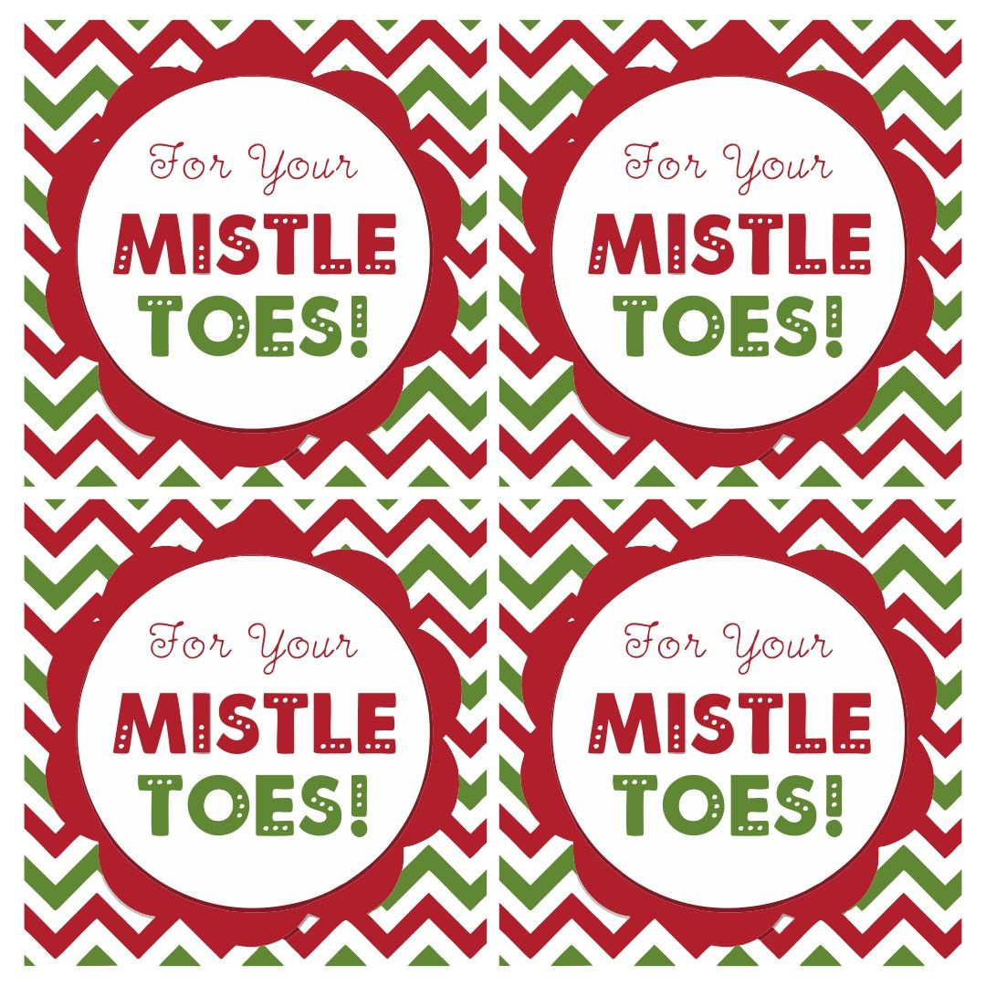 Christmas Mistletoe Gift Tags - 10 Free Pdf Printables | Printablee within Free Mistletoes Printable