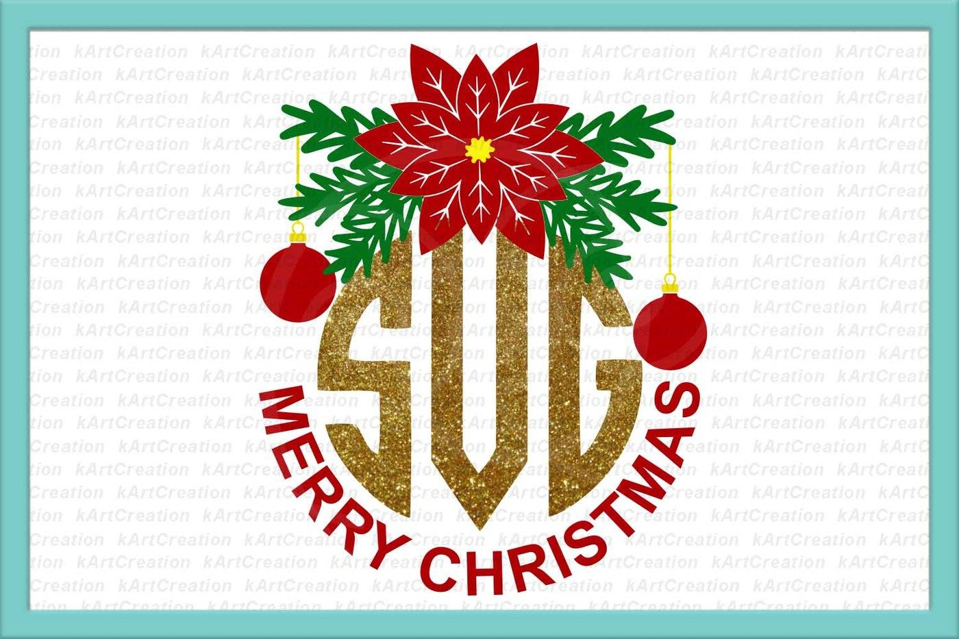 Christmas Monogram Svg, Merry Christmas Svg, Christmas Svg regarding Free Printable Christmas Iron Transfer