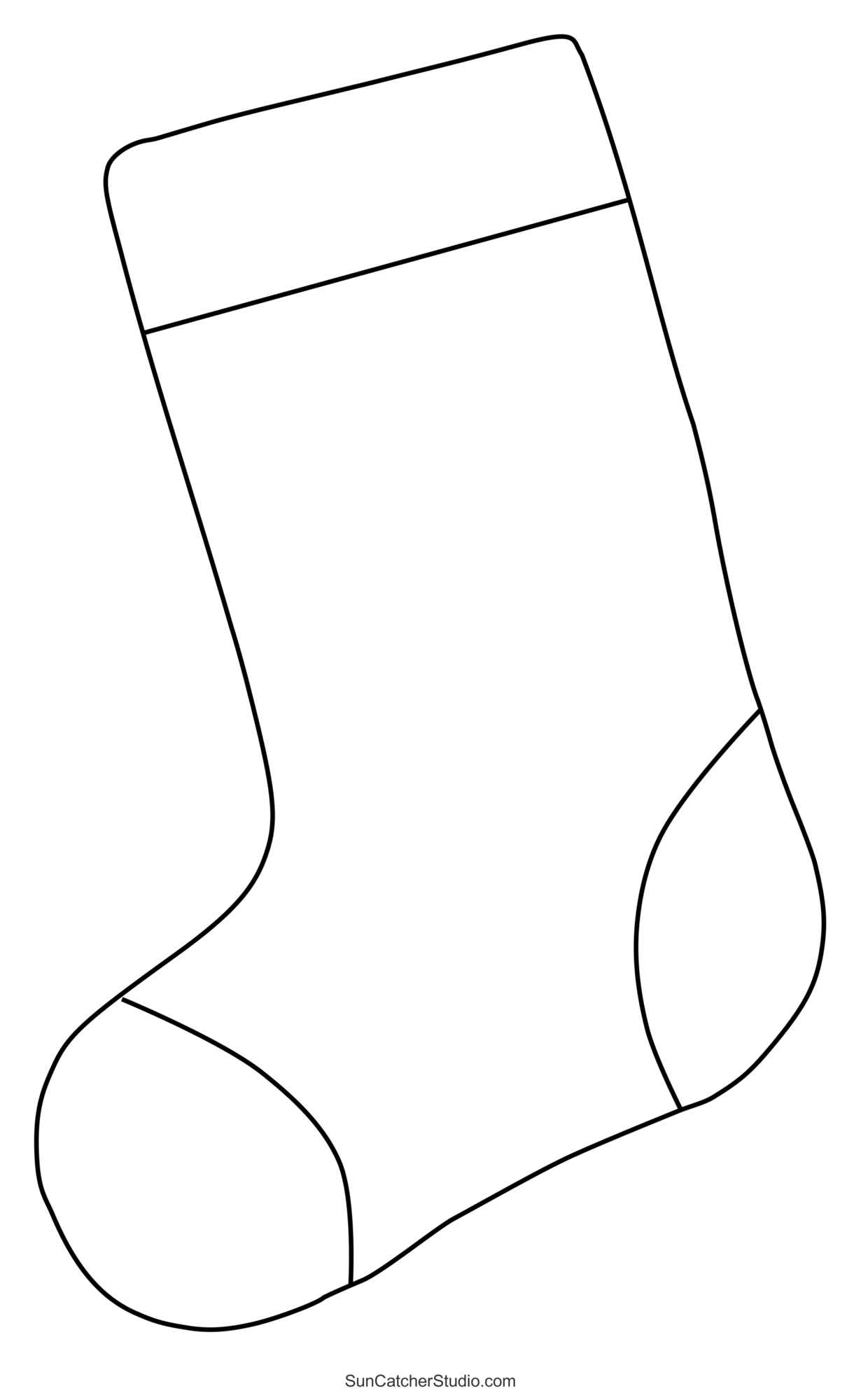 Christmas Stocking Patterns (Printable Stencils &amp;amp; Templates inside Free Christmas Stocking Printable