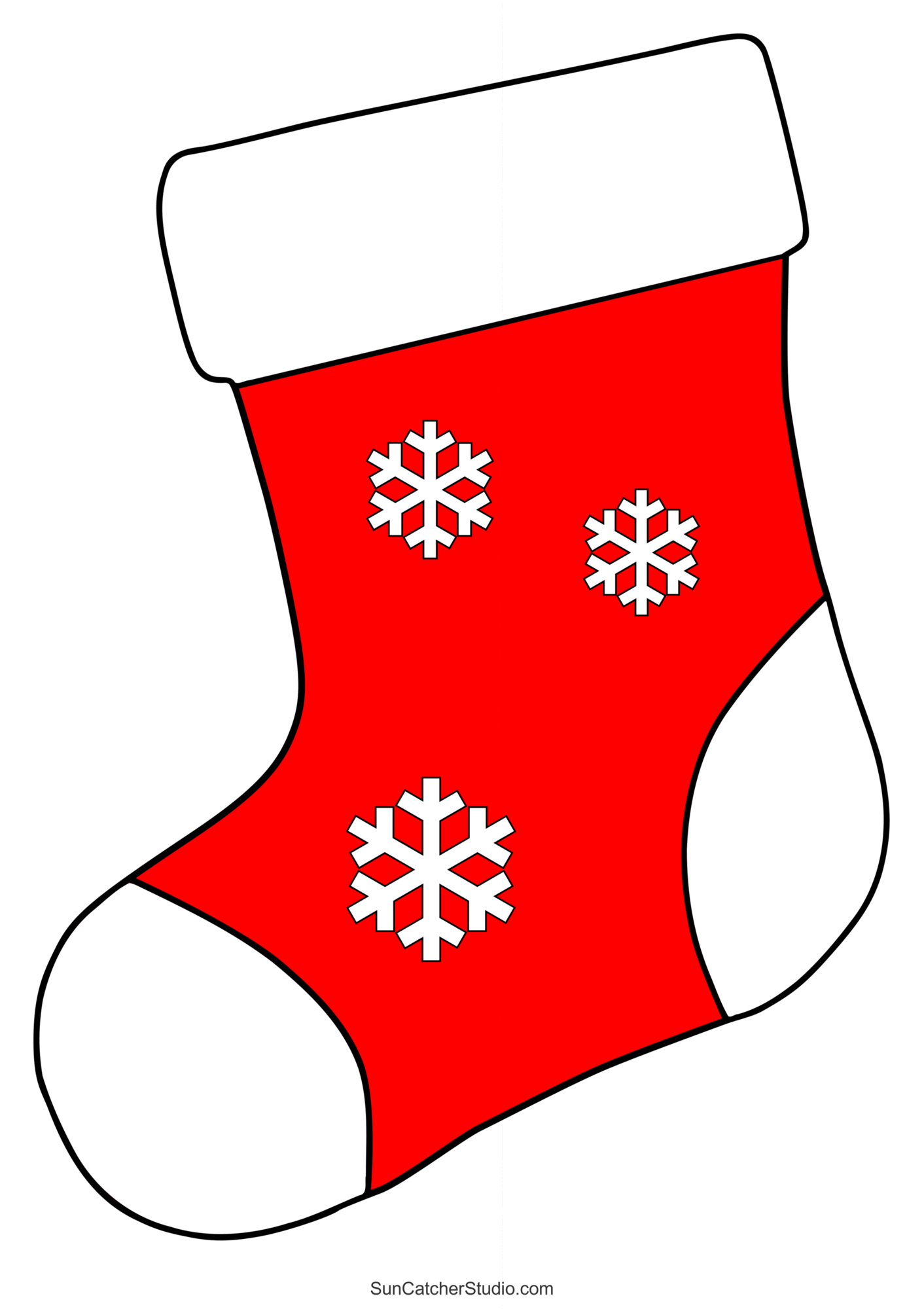 Christmas Stocking Patterns (Printable Stencils &amp;amp; Templates intended for Free Christmas Stocking Printable