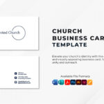 Church Business Card Template In Pages, Illustrator, Indesign Regarding Free Printable Religious Business Card Templates