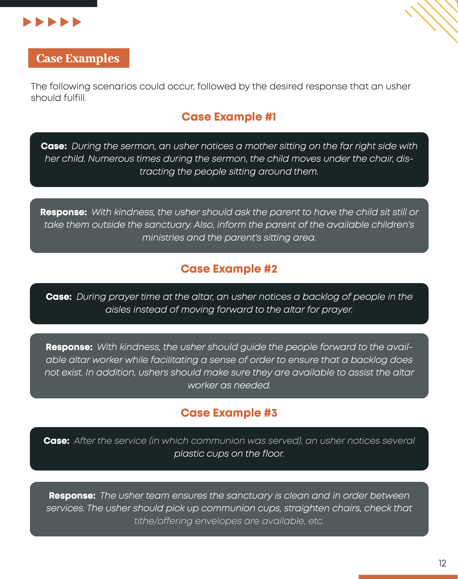 Church Ushers Training Manual (Printable Handbook) | Brighten Idea in Universal Church Usher Signals Printable