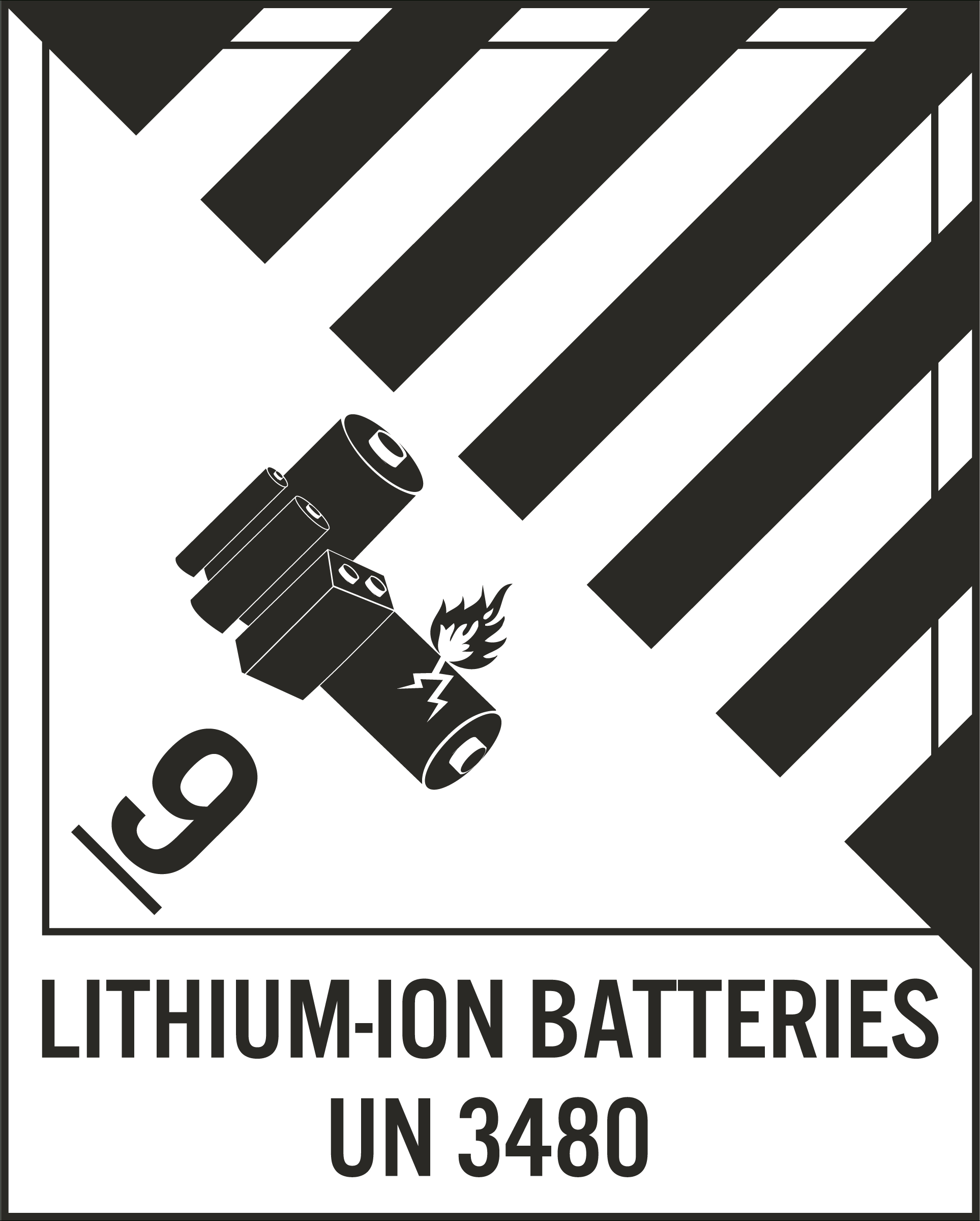 Class 9 Lithium-Ion Batteries Un 3480 Label - Save 10% Online within Free Lithium Ion Battery Shipping Label Printable