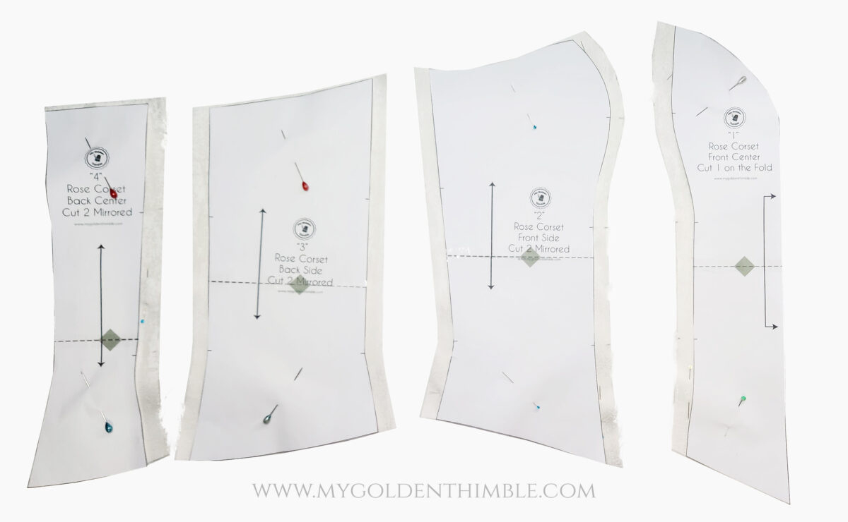 Classic Free Corset Pattern And Tutorial. Pdf Download. pertaining to Free Printable Corset Sewing Pattern