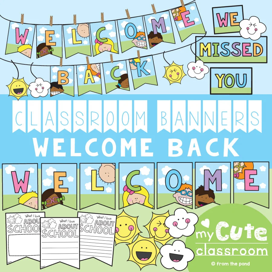 Classroom Banners — From The Pond with Free Printable Classroom Banners