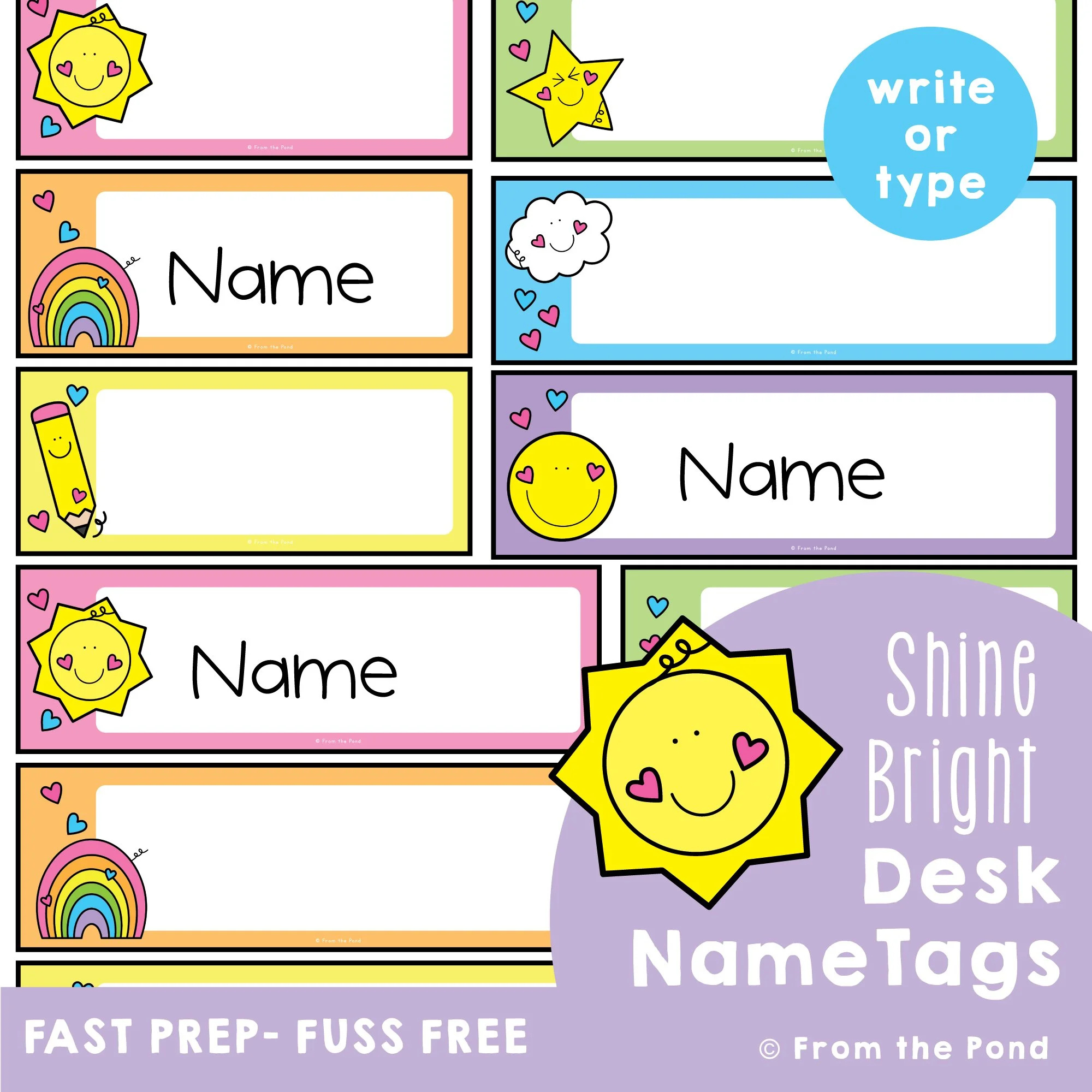 Classroom Labels To Organize Your Classroom Equipment. — From The Pond with regard to Free Printable Preschool Name Plates