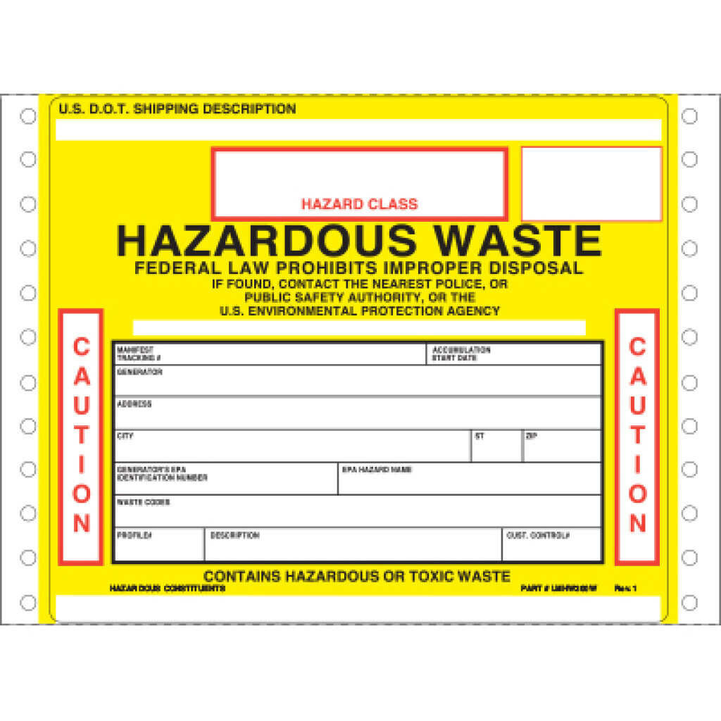 Clean Harbors - Hazardous Waste Labels regarding Free Hazardous Waste Label Template