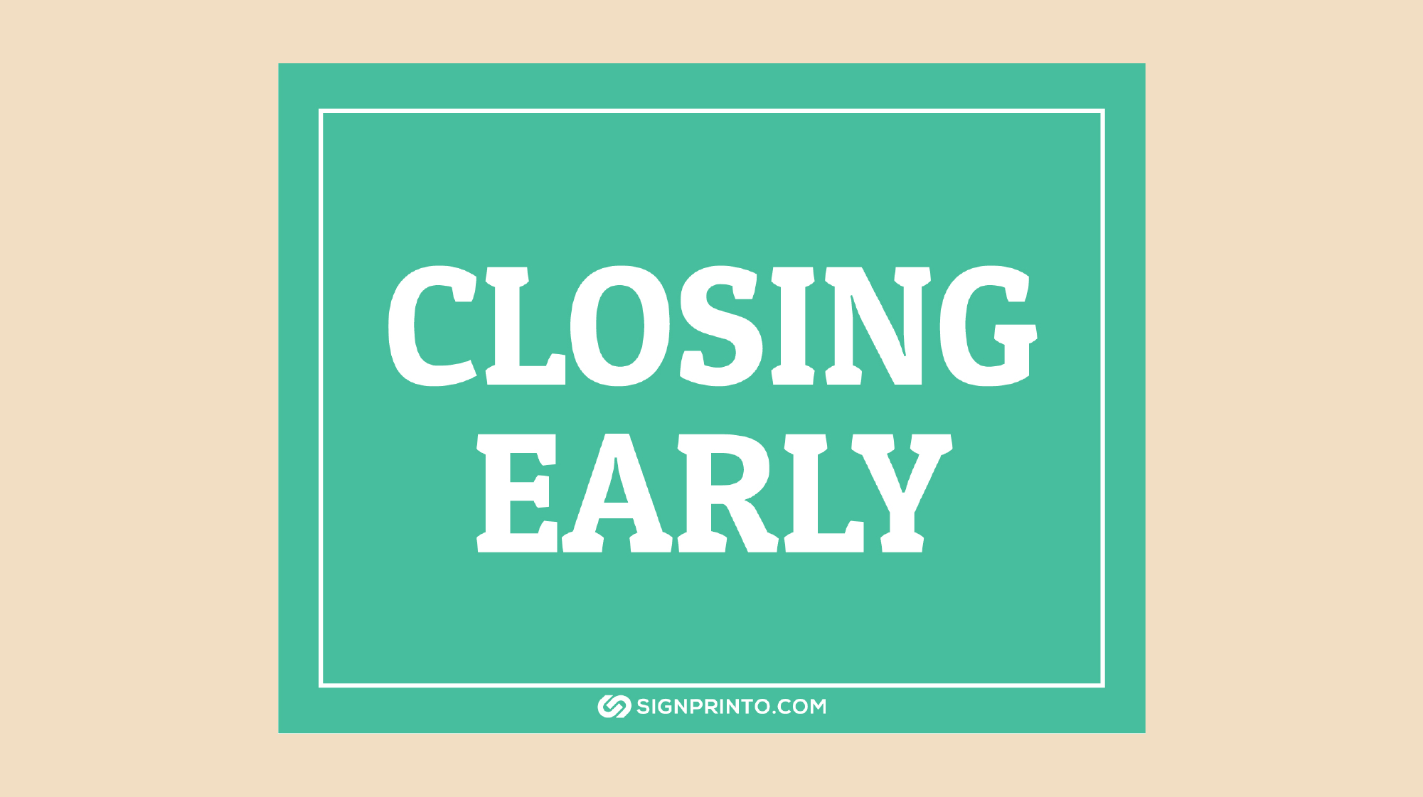 Closing Early Sign Design [Free Printable Pdf] within Closing Early Sign Template Free
