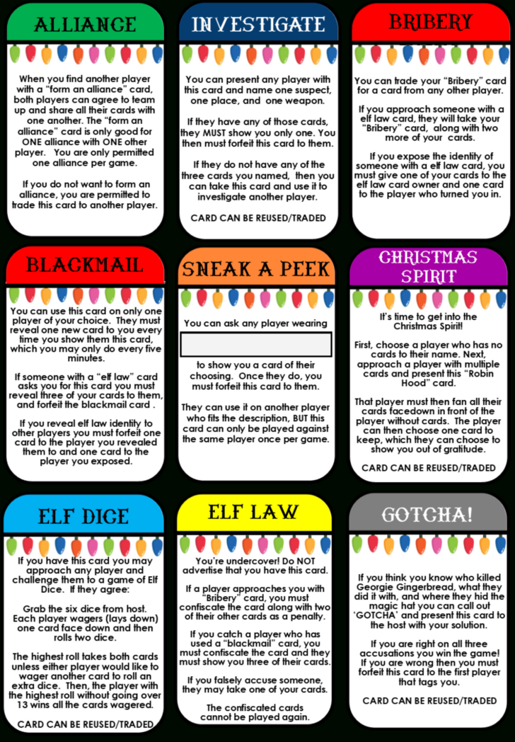 Murder Mystery Party Free Printables