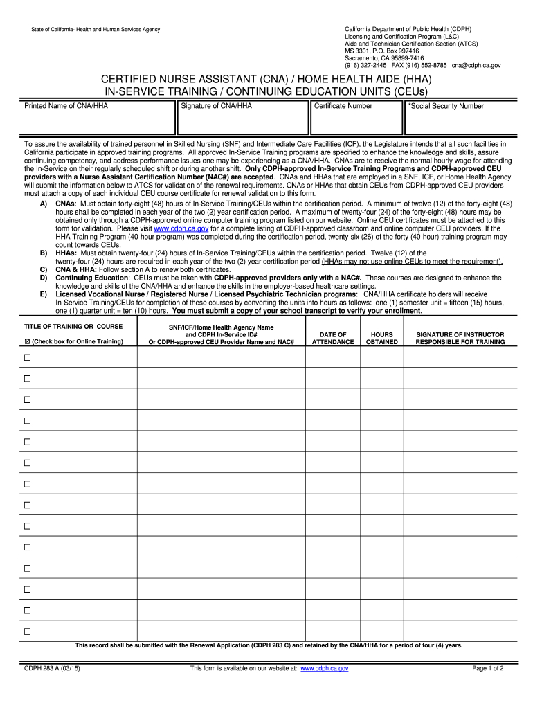 Cna Renewal Form: Fill Out &amp;amp; Sign Online | Dochub within Free Printable Cna Inservice Downloads